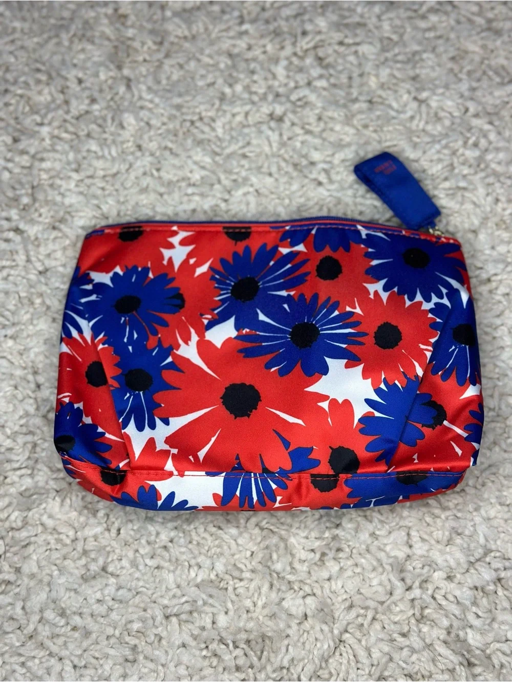 Estee Lauder - Red, White, & Blue Floral Cosmetic Pouch